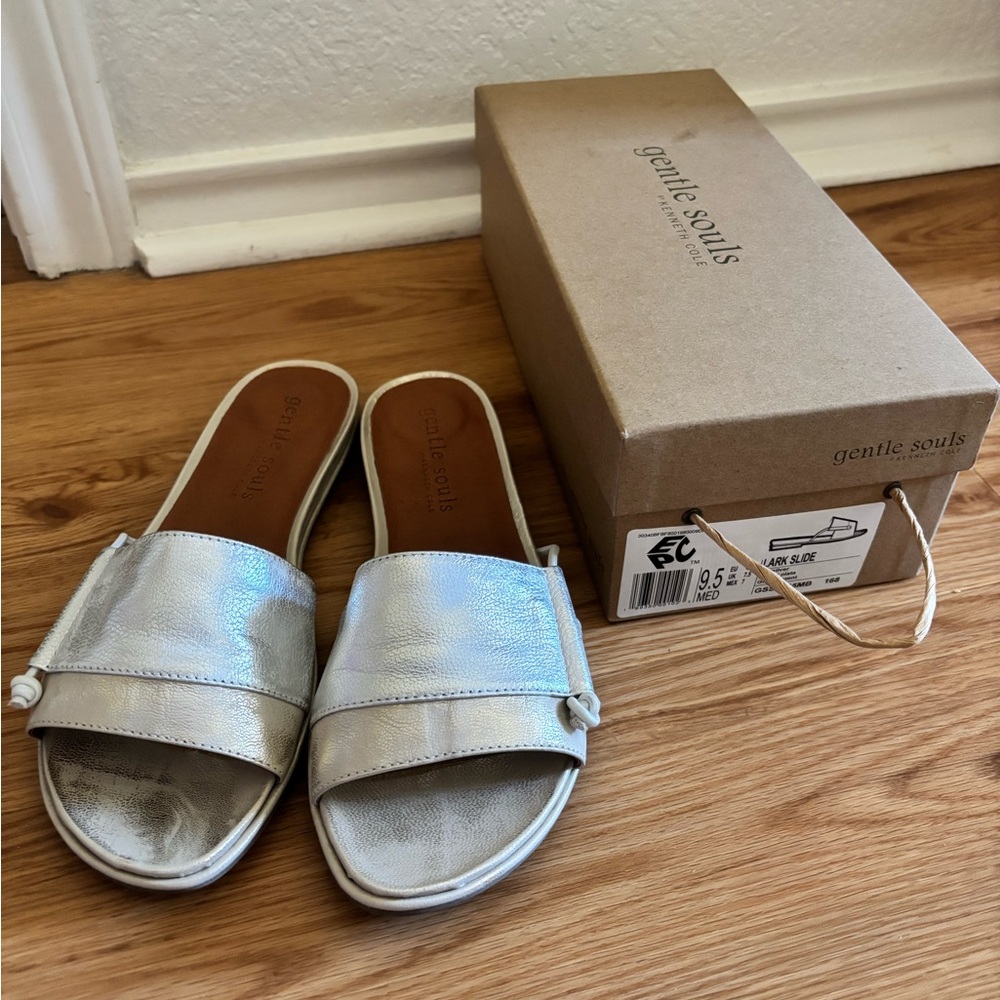Gentle Souls by Kenneth Cole Lark Slide in Ice/Silver